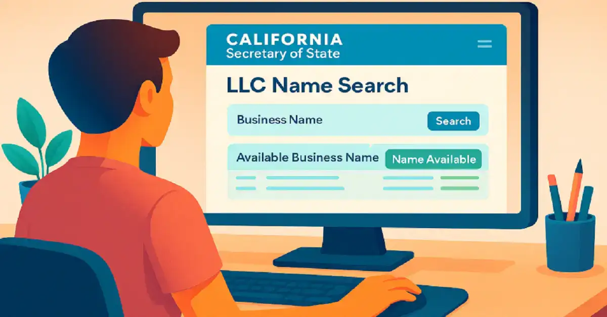 e commerce llc name search california